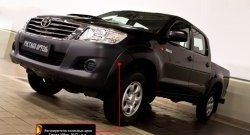 17 499 р. Накладки на колёсные арки RA (комплект) Toyota Hilux AN20,AN30  2-ой рестайлинг (2011-2016) (Поверхность глянец (под окраску), Неокрашенные)  с доставкой в г. Пермь. Увеличить фотографию 3