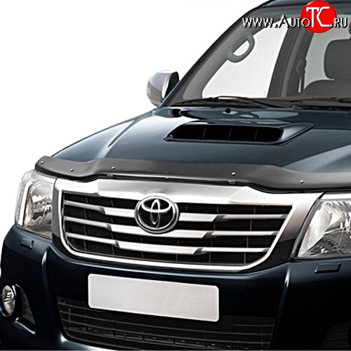 3 299 р. Дефлектор капота NovLine (рестайлинг) Toyota Hilux AN20,AN30  2-ой рестайлинг (2011-2016)  с доставкой в г. Пермь