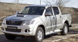 1 059 р. Зимняя заглушка решетки переднего бампера РА Toyota Hilux AN20,AN30  2-ой рестайлинг (2011-2016)  с доставкой в г. Пермь. Увеличить фотографию 3