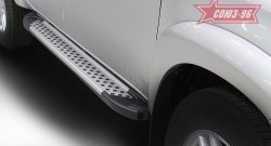 9 899 р. Пороги из алюминиевого профиля Souz-96 Toyota Hilux AN20,AN30  2-ой рестайлинг (2011-2016)  с доставкой в г. Пермь. Увеличить фотографию 3