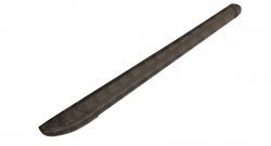 Алюминиевые пороги Slitkoff Optima Black Toyota Hilux  AN20,AN30 (2011-2016)  2-ой рестайлинг