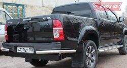 Защита заднего бампера из боковых уголков Souz-96 (d60) Toyota Hilux  AN10,AN20 (2008-2011) 1-ый рестайлинг