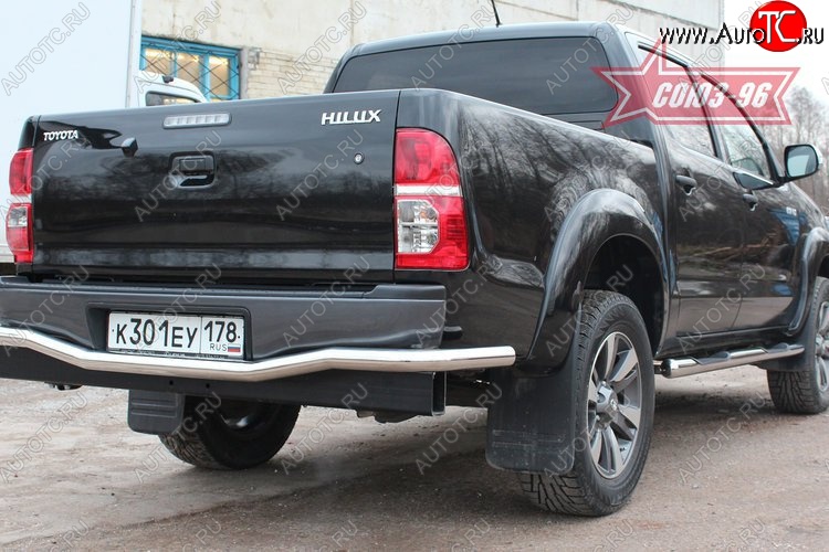 17 819 р. Защита заднего бампера Souz-96 (d60)  Toyota Hilux  AN10,AN20 (2008-2011) 1-ый рестайлинг  с доставкой в г. Пермь