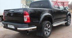 Защита заднего бампера из боковых уголков Souz-96 (d76) Toyota Hilux  AN10,AN20 (2008-2011) 1-ый рестайлинг