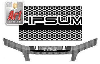Дефлектор капота (M10G-M15G) CA-Plastiс Toyota Ipsum  SXM10 (1995-1998) дорестайлинг (Серия Art графит)
