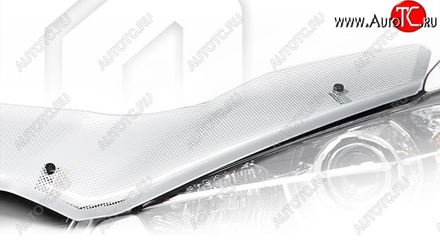 2 399 р. Дефлектор капота (M10G-M15G) CA-Plastiс  Toyota Ipsum  SXM10 (1995-1998) дорестайлинг (Шелкография серебро)  с доставкой в г. Пермь
