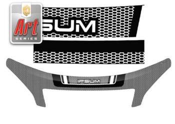 Дефлектор капота CA-Plastiс exclusive Toyota Ipsum  ACM20 (2001-2003) дорестайлинг (Серия Art белая)