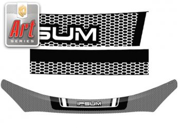 Дефлектор капота CA-Plastiс Toyota Ipsum  ACM20 (2001-2003) дорестайлинг (Серия Art белая)