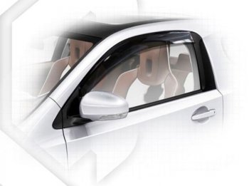 Дефлектора окон CA-Plastic Toyota IQ (2008-2016) (Classic полупрозрачный, Без хром.молдинга)