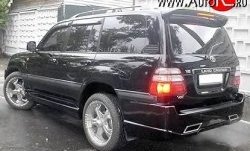 14 949 р. Пороги накладки Hunter Toyota Land Cruiser 100 дорестайлинг (1998-2002) (Неокрашенные)  с доставкой в г. Пермь. Увеличить фотографию 2