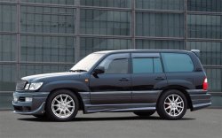 15 349 р. Пороги накладки JAOS Toyota Land Cruiser 100 дорестайлинг (1998-2002) (Неокрашенные)  с доставкой в г. Пермь. Увеличить фотографию 2