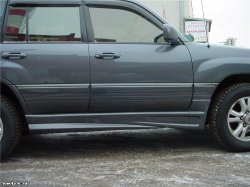 15 349 р. Пороги накладки JAOS Toyota Land Cruiser 100 дорестайлинг (1998-2002) (Неокрашенные)  с доставкой в г. Пермь. Увеличить фотографию 3
