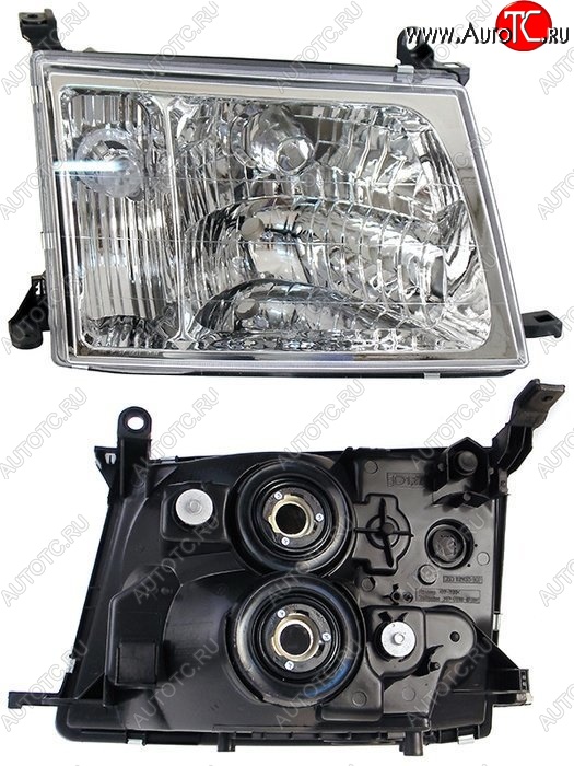 3 899 р. Правая фара SAT Toyota Land Cruiser 100 дорестайлинг (1998-2002)  с доставкой в г. Пермь