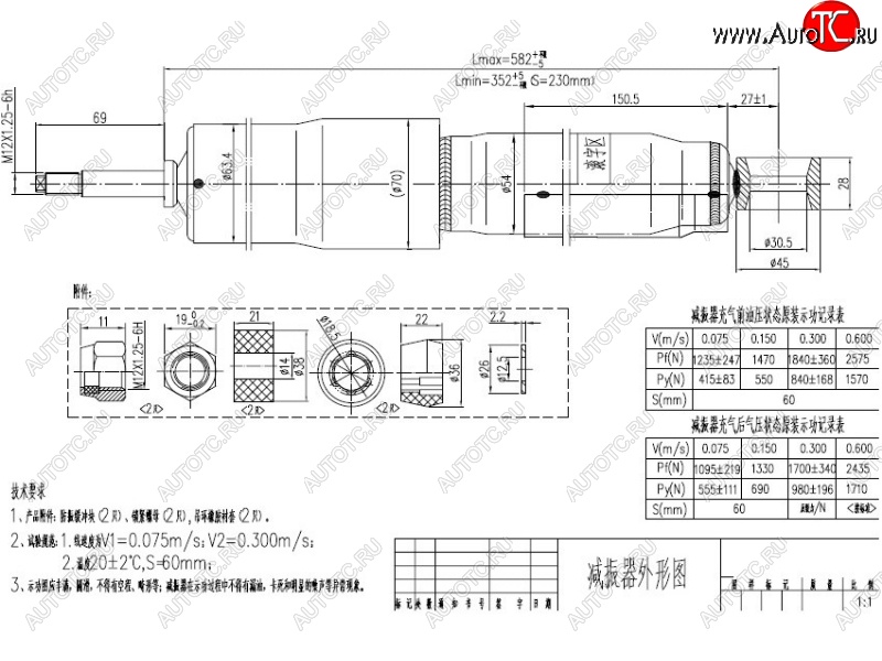 2 579 р. Амортизатор задний LH=RH SAT  Toyota Land Cruiser ( 80,  J105) (1989-2007)  с доставкой в г. Пермь