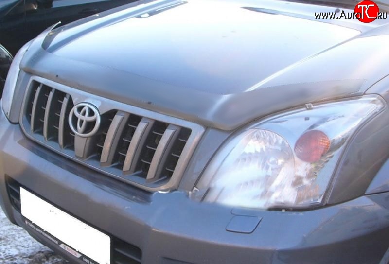 2 339 р. Дефлектор капота NovLine (прозрачный) Toyota Land Cruiser Prado J120 (2002-2009)  с доставкой в г. Пермь