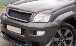 1 649 р. Реснички на фары CT Toyota Land Cruiser Prado J120 (2002-2009) (Неокрашенные)  с доставкой в г. Пермь. Увеличить фотографию 3