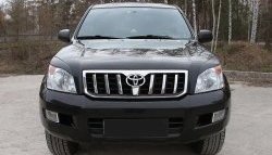1 099 р. Реснички RA на фары Toyota Land Cruiser Prado J120 (2002-2009) (Неокрашенные)  с доставкой в г. Пермь. Увеличить фотографию 3
