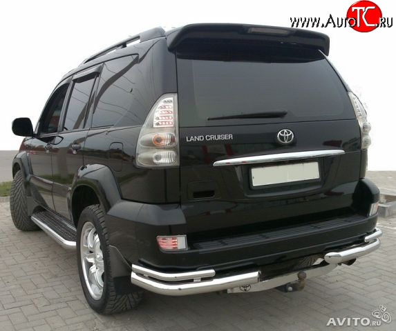 7 899 р. Спойлер Style Toyota Land Cruiser Prado J120 (2002-2009) (Неокрашенный)  с доставкой в г. Пермь