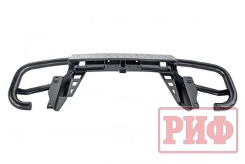 50 189 р. Бампер задний силовой РИФ Toyota Land Cruiser Prado J120 (2002-2009) (С квадратом под фаркоп)  с доставкой в г. Пермь. Увеличить фотографию 6