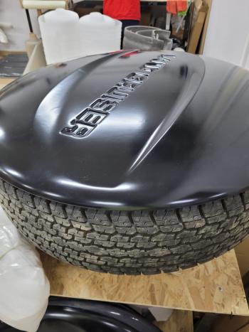 2 199 р. Тарелка бокса запасного колеса Ralex  Toyota Land Cruiser Prado  J120 (2002-2009) (под оригинальный бокс, 755мм, Глянец под покраску)  с доставкой в г. Пермь. Увеличить фотографию 18