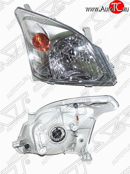 5 349 р. Правая фара передняя SAT Toyota Land Cruiser Prado J120 (2002-2009)  с доставкой в г. Пермь