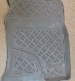 1 849 р. Коврики в салон Aileron 4 шт. (полиуретан, бежевые) Toyota Land Cruiser Prado J120 (2002-2009)  с доставкой в г. Пермь. Увеличить фотографию 2