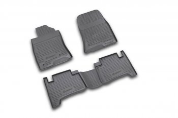Комплект ковриков салона Element (полиуретан) Toyota Land Cruiser Prado J120 (2002-2009) (Серые)