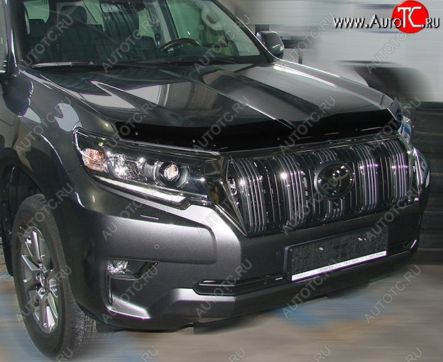 3 689 р. Дефлектор капота SIM Toyota Land Cruiser Prado J150 2-ой рестайлинг (2017-2020)  с доставкой в г. Пермь