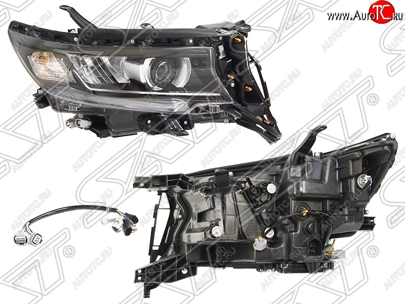 25 449 р. Правая фара SAT (LED) Toyota Land Cruiser Prado J150 2-ой рестайлинг (2017-2020)  с доставкой в г. Пермь