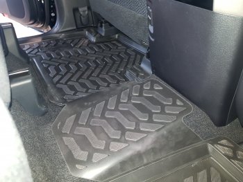 1 989 р. Комплект ковриков в салон Aileron 3D (с подпятником) Toyota Land Cruiser Prado J150 2-ой рестайлинг (2017-2020)  с доставкой в г. Пермь. Увеличить фотографию 4