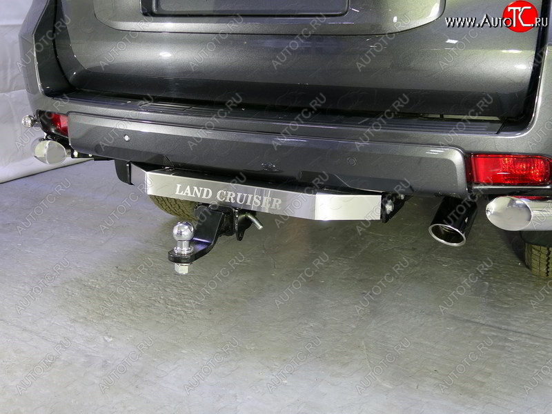20 999 р. Фаркоп (тягово-сцепное устройство) TCC Black Onyx  Toyota Land Cruiser Prado  J150 (2020-2025) 3-ий рестайлинг (оцинкованный, шар Е , надпись Land Cruiser)  с доставкой в г. Пермь