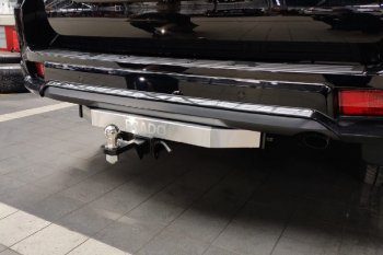 Фаркоп (тягово-сцепное устройство) TCC (Black Onyx) Toyota Land Cruiser Prado  J150 (2020-2025) 3-ий рестайлинг (оцинкованный, шар Е нержавейка, надпись Prado)