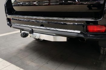 Фаркоп (тягово-сцепное устройство) TCC (надпись Prado, Black Onyx) Toyota Land Cruiser Prado  J150 (2020-2025) 3-ий рестайлинг (Оцинкованный, шар F - оцинкованный)