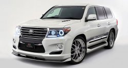 16 649 р. Элерон под передний бампер ELFORD SUV NEO Toyota Land Cruiser 200 1-ый рестайлинг (2012-2015) (Неокрашенная)  с доставкой в г. Пермь. Увеличить фотографию 2