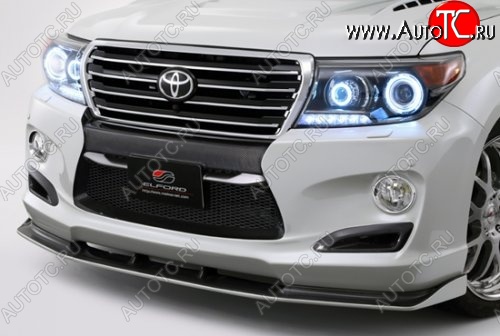 16 649 р. Элерон под передний бампер ELFORD SUV NEO Toyota Land Cruiser 200 1-ый рестайлинг (2012-2015) (Неокрашенная)  с доставкой в г. Пермь