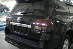 23 249 р. Накладка на задний бампер Branew Toyota Land Cruiser 200 1-ый рестайлинг (2012-2015) (Неокрашенная)  с доставкой в г. Пермь. Увеличить фотографию 2