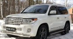 869 р. Реснички на фары RA  Toyota Land Cruiser  200 (2012-2015) 1-ый рестайлинг (Неокрашенные)  с доставкой в г. Пермь. Увеличить фотографию 4