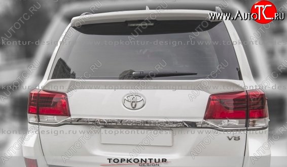 8 149 р. Спойлер TopKontur Design (нижний)  Toyota Land Cruiser  200 (2012-2015) 1-ый рестайлинг (Неокрашенный)  с доставкой в г. Пермь