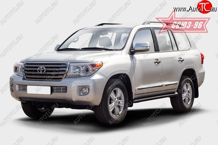 9 499 р. Декоративный элемент воздухозаборника Souz-96 (d16) Toyota Land Cruiser 200 1-ый рестайлинг (2012-2015)  с доставкой в г. Пермь