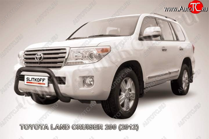 20 599 р. Кенгурятник d76 низкий мини  Toyota Land Cruiser  200 (2012-2015) 1-ый рестайлинг (Цвет: серебристый)  с доставкой в г. Пермь