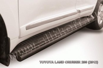 Защита штатного порога d57 Toyota Land Cruiser  200 (2012-2015) 1-ый рестайлинг