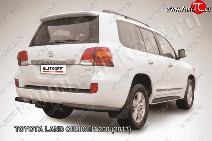 9 999 р. Уголки d76 Toyota Land Cruiser 200 1-ый рестайлинг (2012-2015) (Цвет: серебристый)  с доставкой в г. Пермь