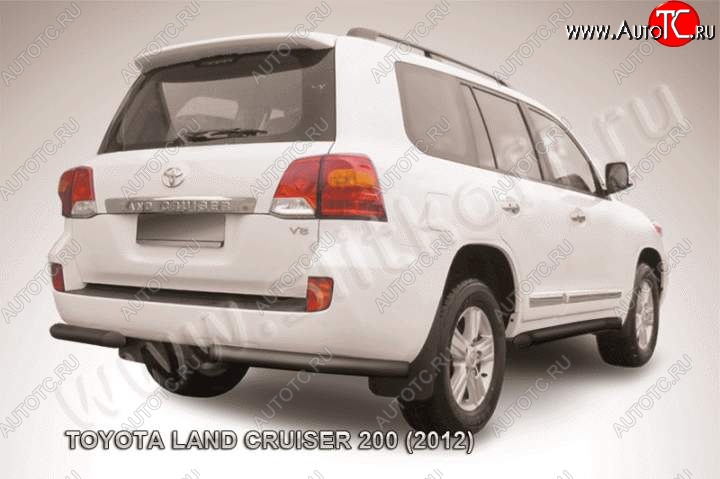 9 999 р. Уголки d76 Toyota Land Cruiser 200 1-ый рестайлинг (2012-2015) (Цвет: серебристый)  с доставкой в г. Пермь