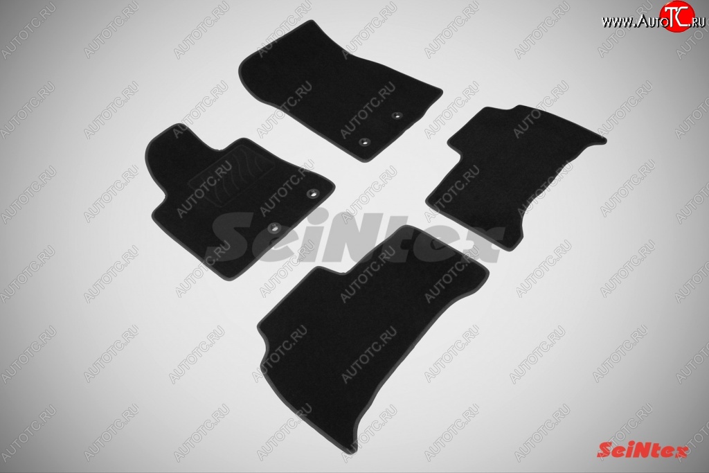 3 599 р. Износостойкие коврики в салон SeiNtex Premium LUX 4 шт. (ворсовые)  Toyota Land Cruiser  200 (2007-2012) дорестайлинг  с доставкой в г. Пермь