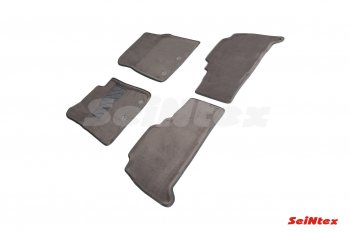 8 349 р. Комплект ворсовых ковриков в салон Seintex (3D) Toyota Land Cruiser 200 1-ый рестайлинг (2012-2015) (Черный)  с доставкой в г. Пермь. Увеличить фотографию 2