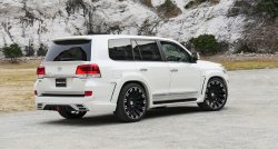 9 299 р. Лип спойлер WALD Toyota Land Cruiser 200 2-ой рестайлинг (2015-2021) (Неокрашенный)  с доставкой в г. Пермь. Увеличить фотографию 2