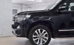 23 899 р. Защита переднего бампера (Ø63 мм с надписью, нержавейка) SLITKOFF  Toyota Land Cruiser  200 (2015-2021) 2-ой рестайлинг  с доставкой в г. Пермь. Увеличить фотографию 4