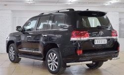 13 749 р. Защита заднего бампера (Ø76 мм уголки, нержавейка) SLITKOFF  Toyota Land Cruiser  200 (2015-2021) 2-ой рестайлинг  с доставкой в г. Пермь. Увеличить фотографию 2