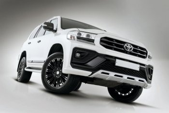 54 999 р. Бампер передний THOR Toyota Land Cruiser 200 2-ой рестайлинг (2015-2021) (Неокрашенный)  с доставкой в г. Пермь. Увеличить фотографию 7