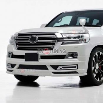 25 899 р. Юбка бампера WALD Toyota Land Cruiser 200 2-ой рестайлинг (2015-2021) (Неокрашенная)  с доставкой в г. Пермь. Увеличить фотографию 2